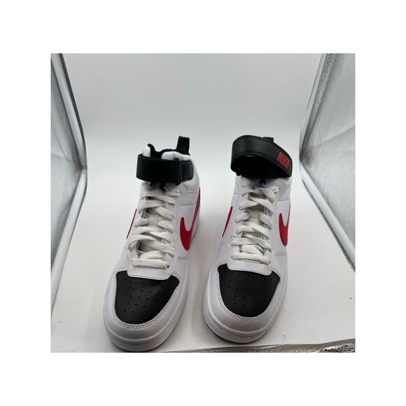 Nike Court Borough Mid 2 kids Shoes 6.5 YOUTH NWOB red, black, white - Picture 7 of 10